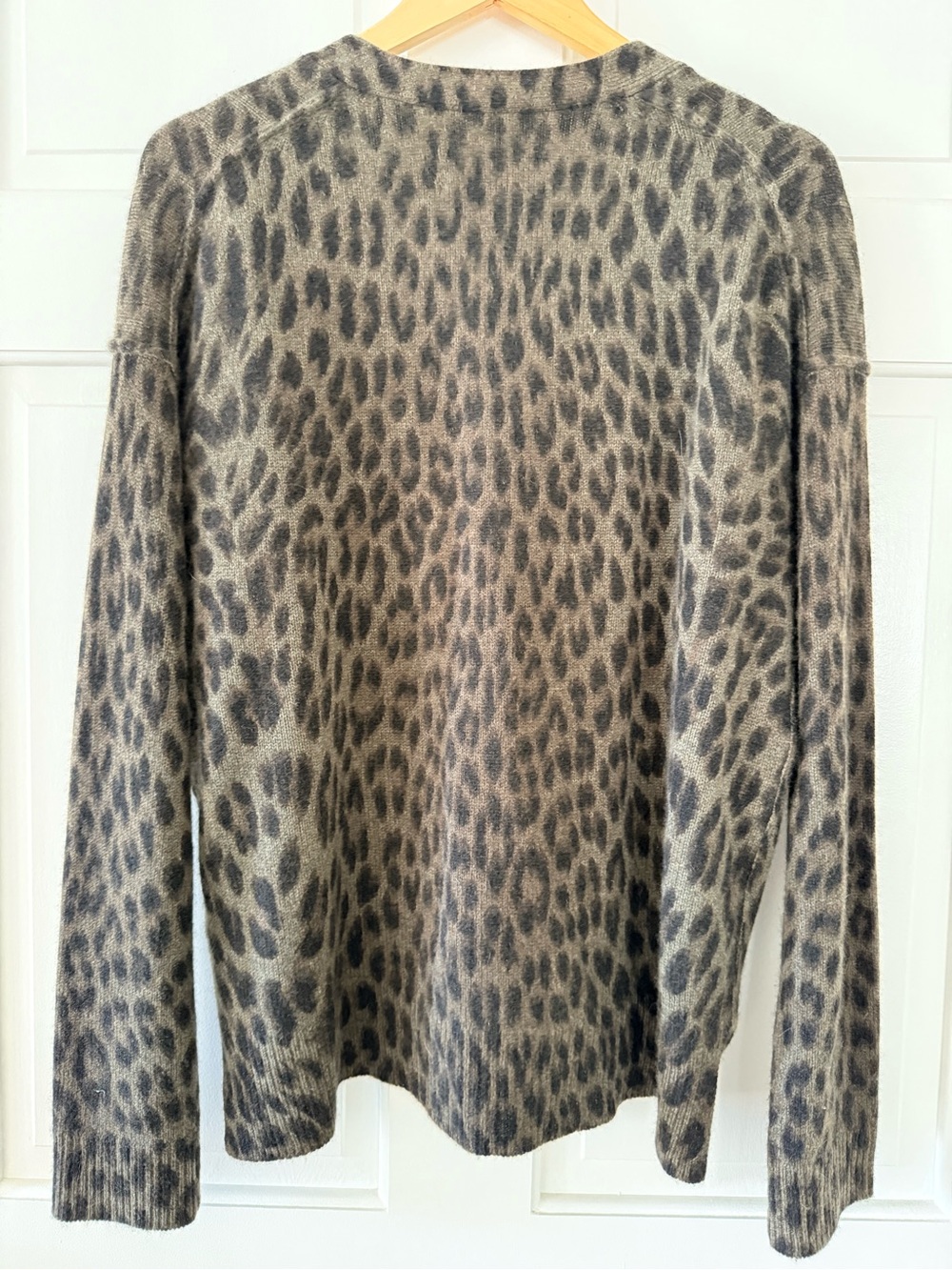 Zadig & Voltaire Leopard Print V-Neck Cardigan - Cashmere - S - Picture 5 of 5